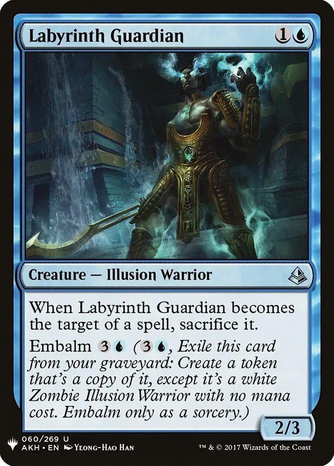 2020 The List Labyrinth Guardian #AKH-60 uncommon card image