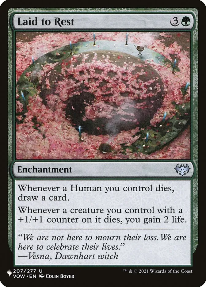2020 The List Laid to Rest #VOW-207 uncommon card image