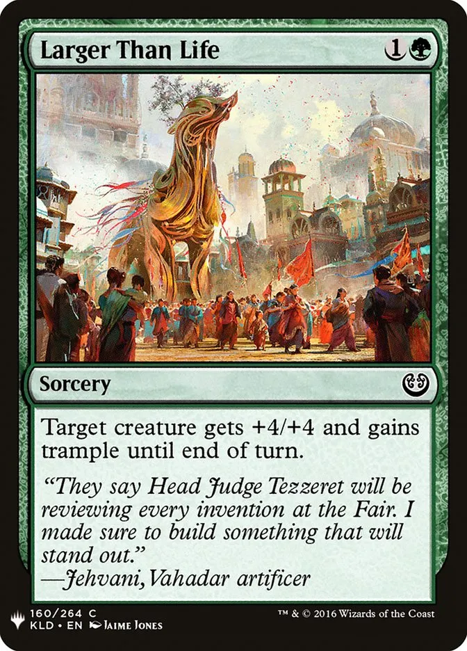 2020 The List Larger Than Life #KLD-160 common card image