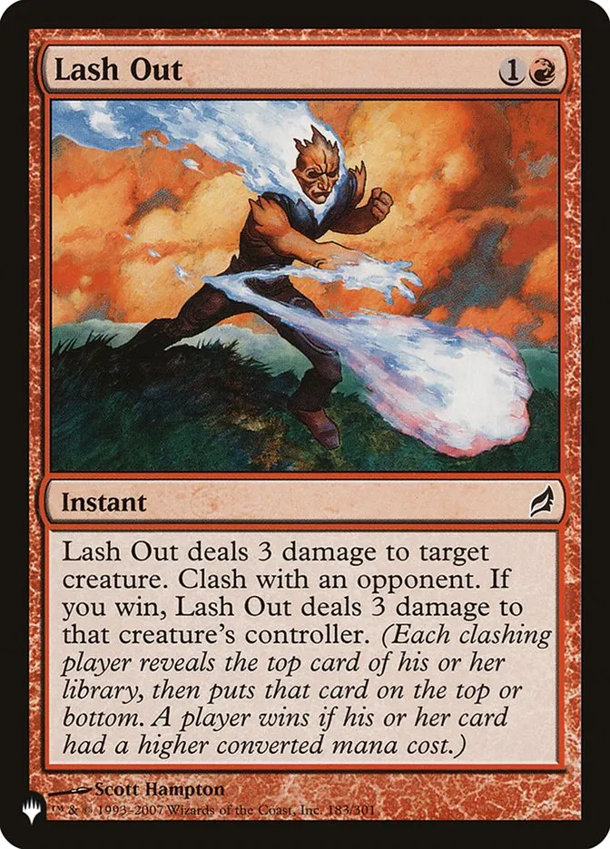 2020 The List Lash Out common #LRW-183 common card image