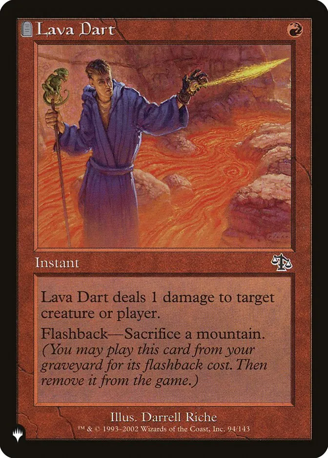 2020 The List Lava Dart #JUD-94 common card image