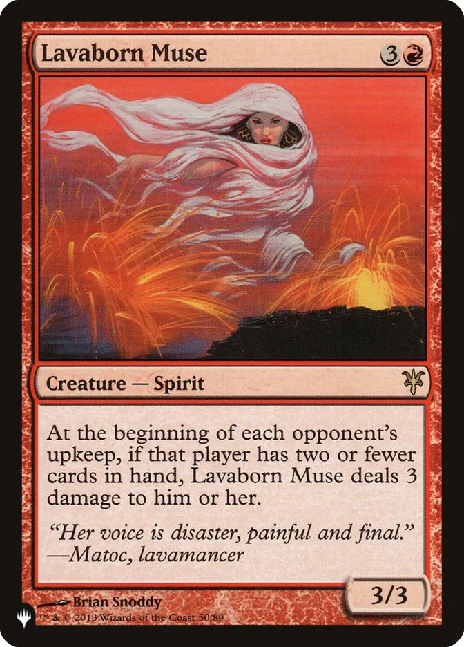 2020 The List Lavaborn Muse #DDK-50 rare card image