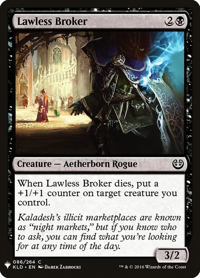 2020 The List Lawless Broker #KLD-86 common card image