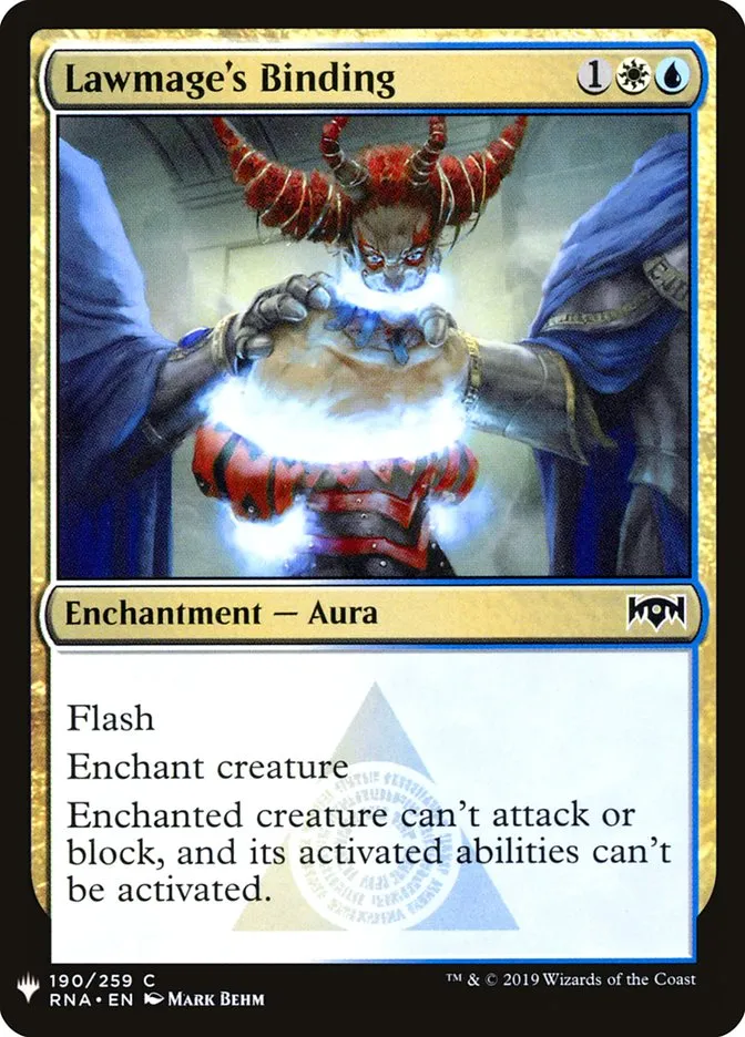 2020 The List Lawmage's Binding #RNA-190 common card image