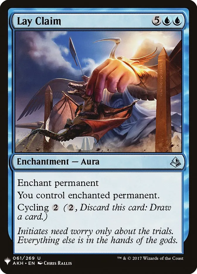2020 The List Lay Claim #AKH-61 uncommon card image