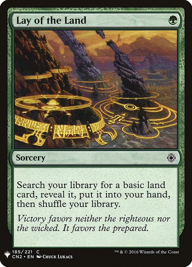 2020 The List Lay of the Land #CN2-185 common card image