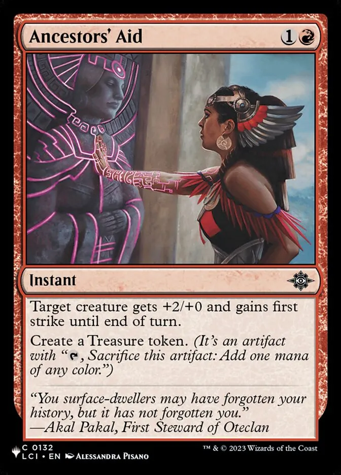 2020 The List Ancestors' Aid #LCI-132 common card image