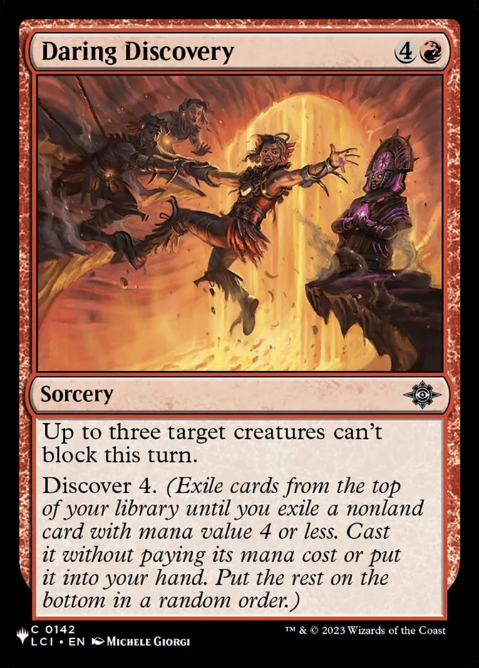 2020 The List Daring Discovery common #LCI-142 common card image