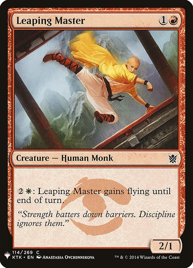 2020 The List Leaping Master common #KTK-114 common card image