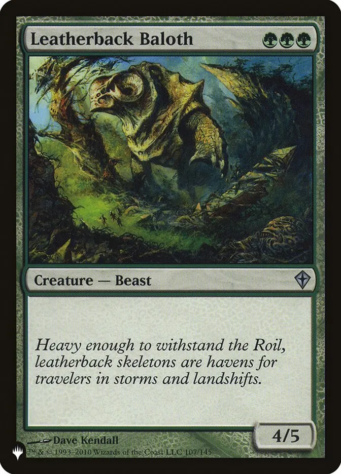 2020 The List Leatherback Baloth #WWK-107 uncommon card image