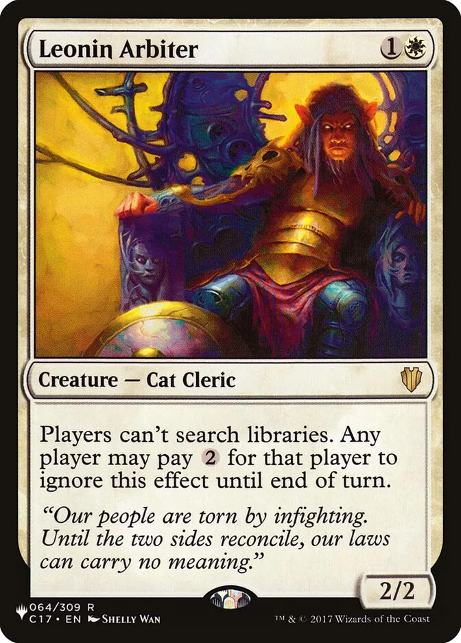 2020 The List Leonin Arbiter #C17-64 rare card image