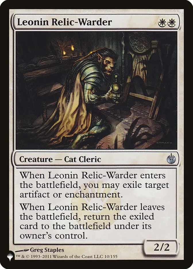 2020 The List Leonin Relic-Warder #MBS-10 uncommon card image