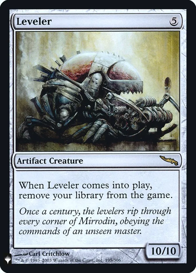 2020 The List Leveler #MRD-195 rare card image