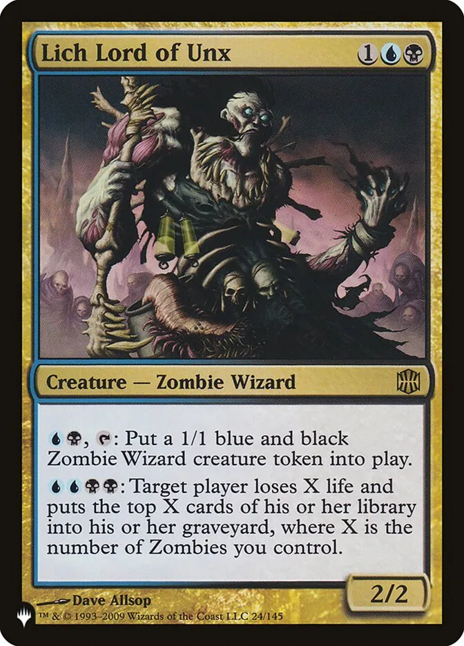 2020 The List Lich Lord of Unx #ARB-24 rare card image