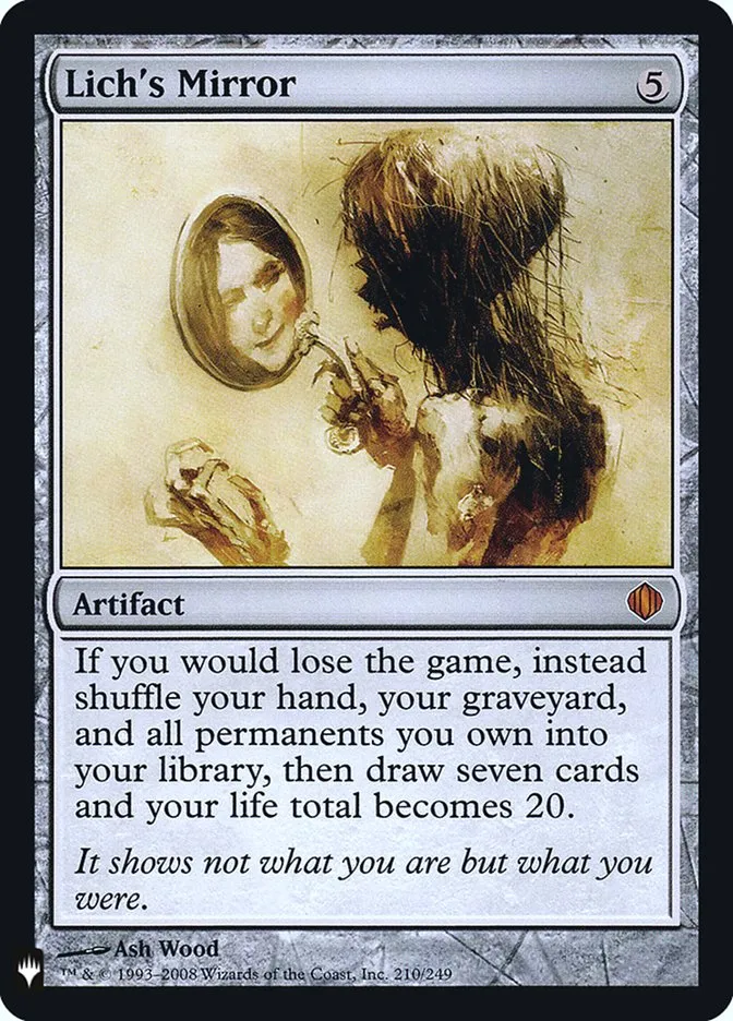 2020 The List Lich's Mirror #ALA-210 mythic card image