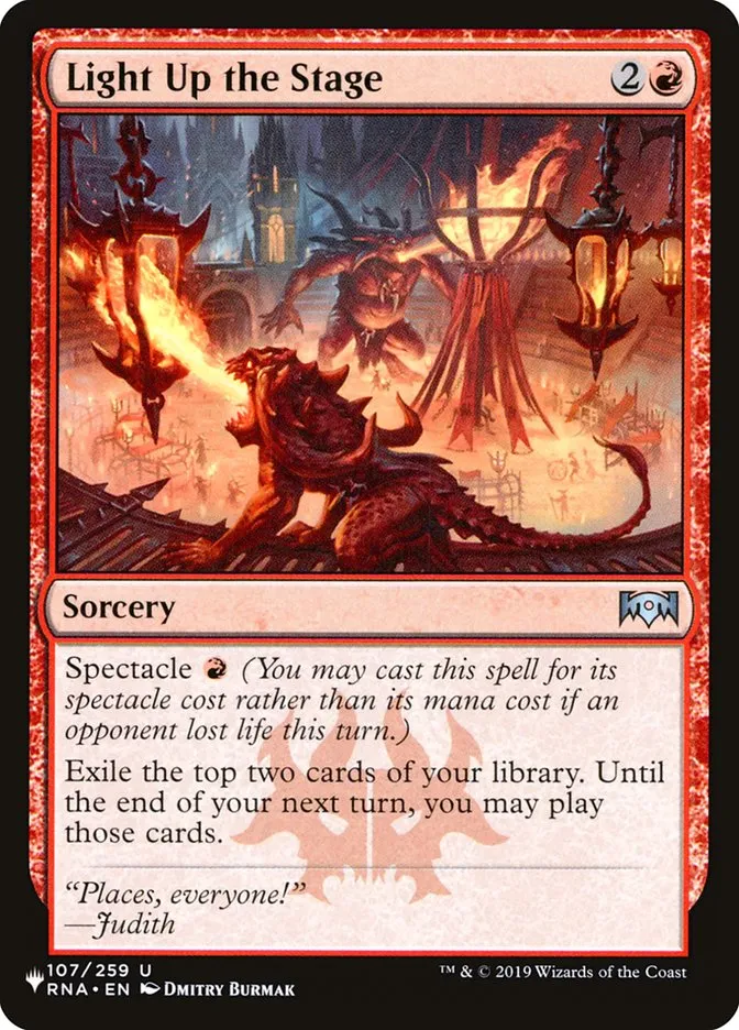 2020 The List Light Up the Stage #RNA-107 uncommon card image