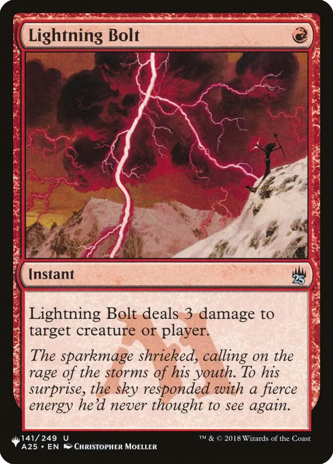 2020 The List Lightning Bolt #A25-141 uncommon card image