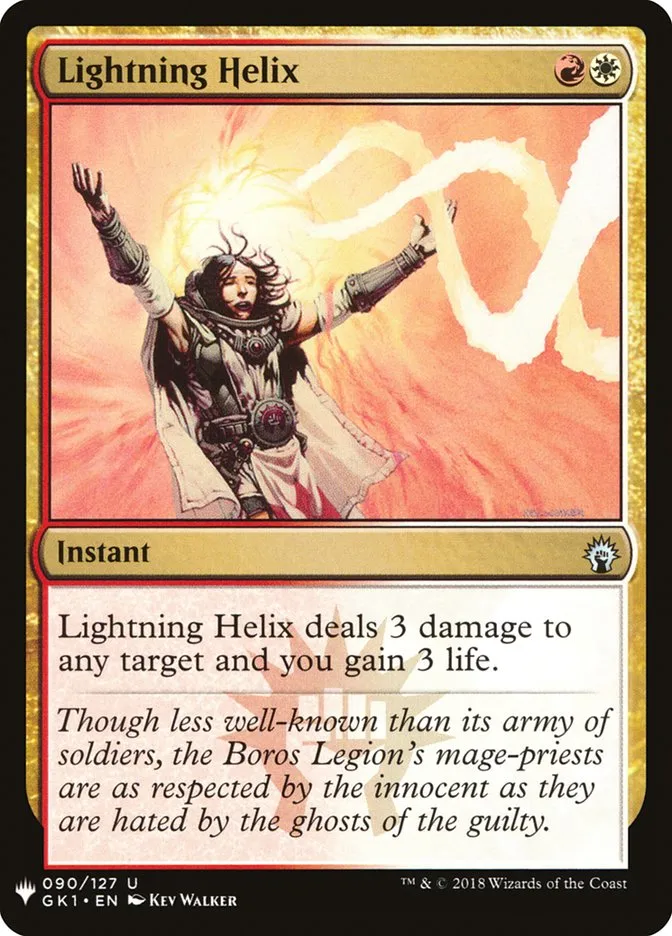 2020 The List Lightning Helix #GK1-90 uncommon card image
