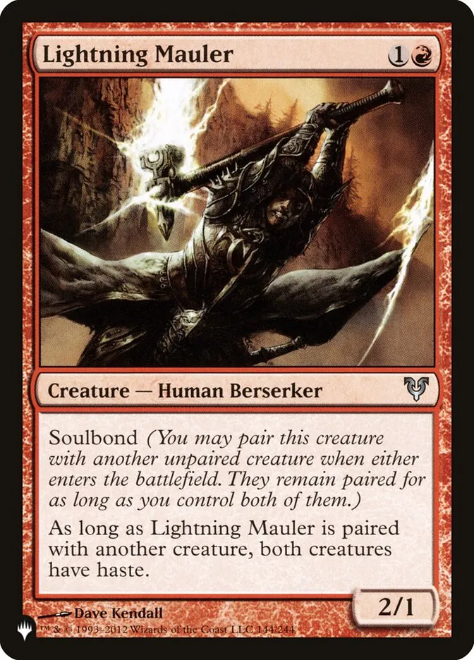 2020 The List Lightning Mauler #AVR-144 uncommon card image
