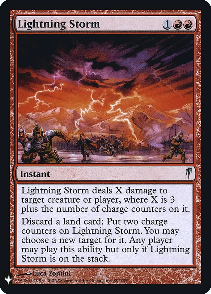 2020 The List Lightning Storm uncommon #CSP-89 uncommon card image