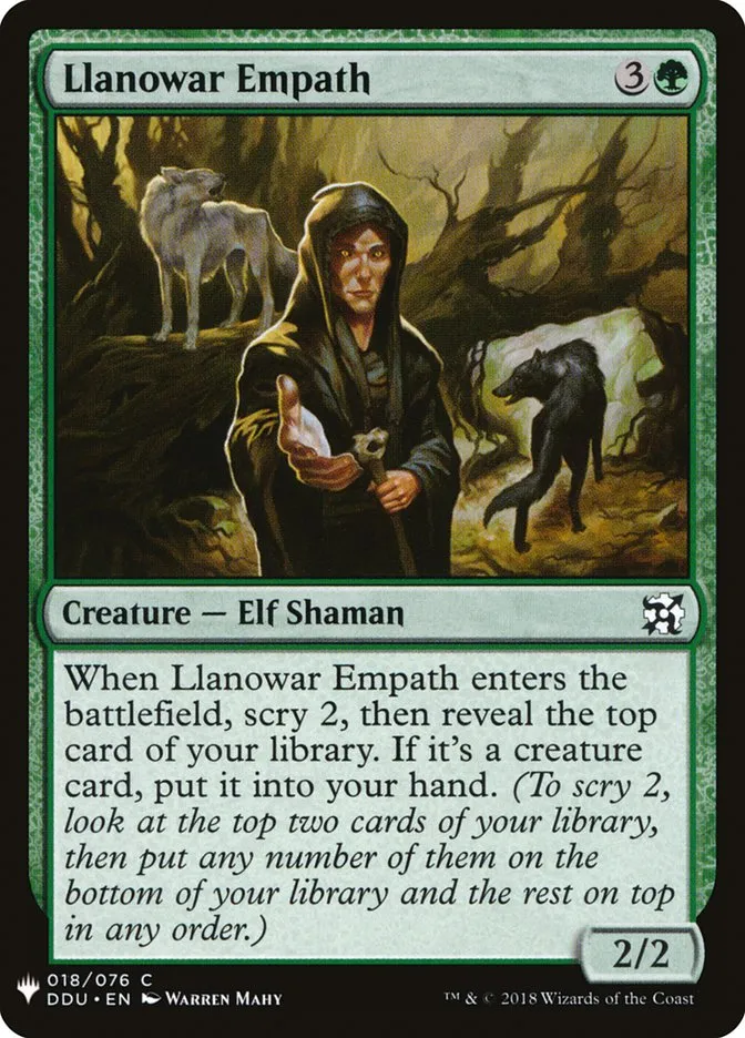 2020 The List Llanowar Empath common #DDU-18 common card image