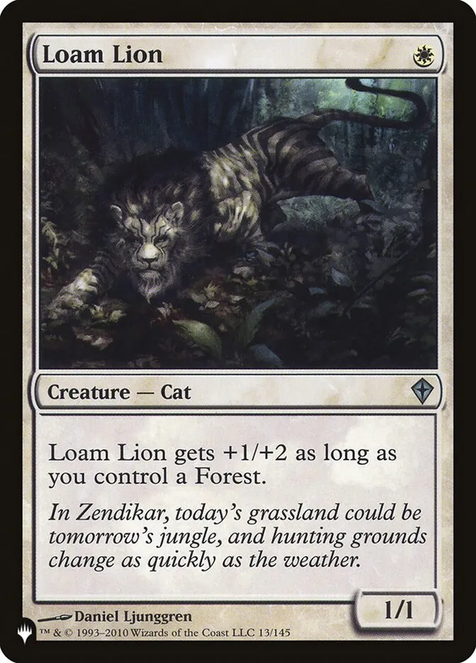 2020 The List Loam Lion #WWK-13 uncommon card image