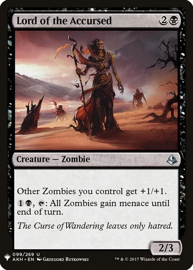 2020 The List Lord of the Accursed #AKH-99 uncommon card image