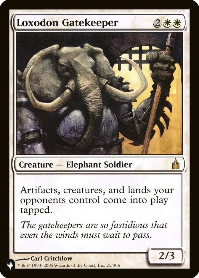 2020 The List Loxodon Gatekeeper #RAV-25 rare card image