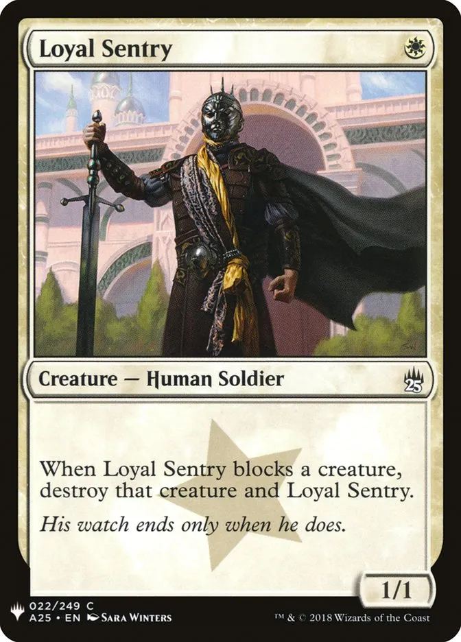 2020 The List Loyal Sentry common #A25-22 common card image