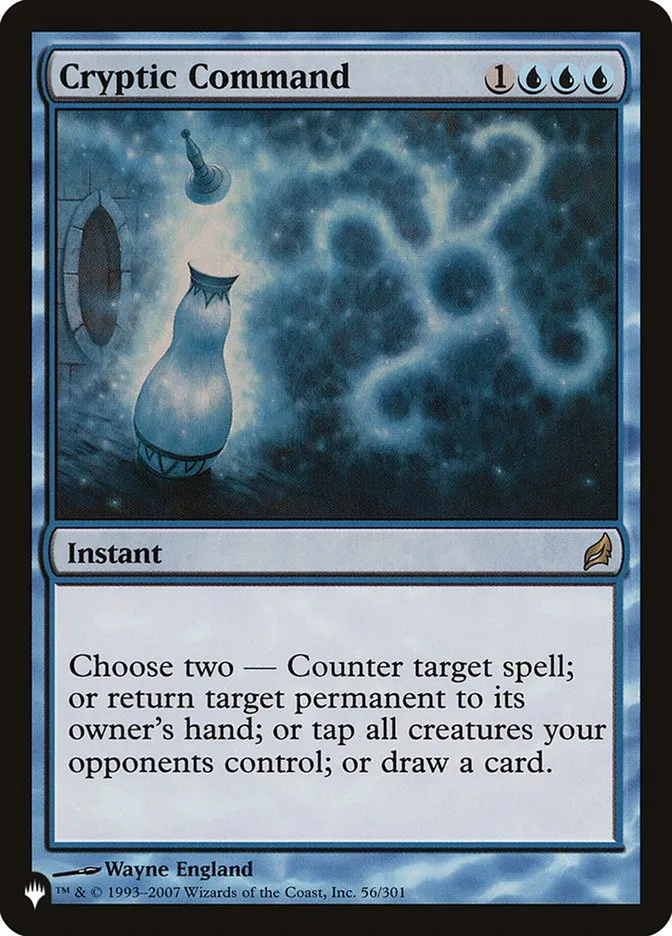 2020 The List Cryptic Command rare #LRW-56 rare card image