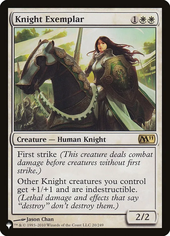 2020 The List Knight Exemplar #M11-20 rare card image