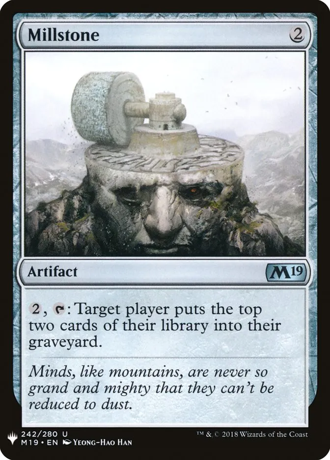 2020 The List Millstone uncommon #M19-242 uncommon card image