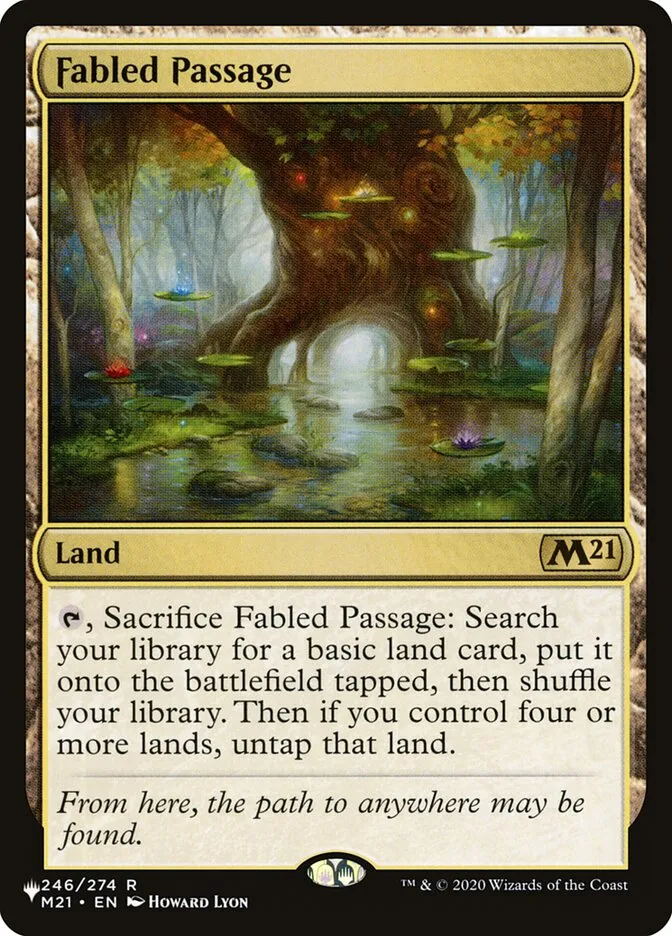 2020 The List Fabled Passage #M21-246 rare card image