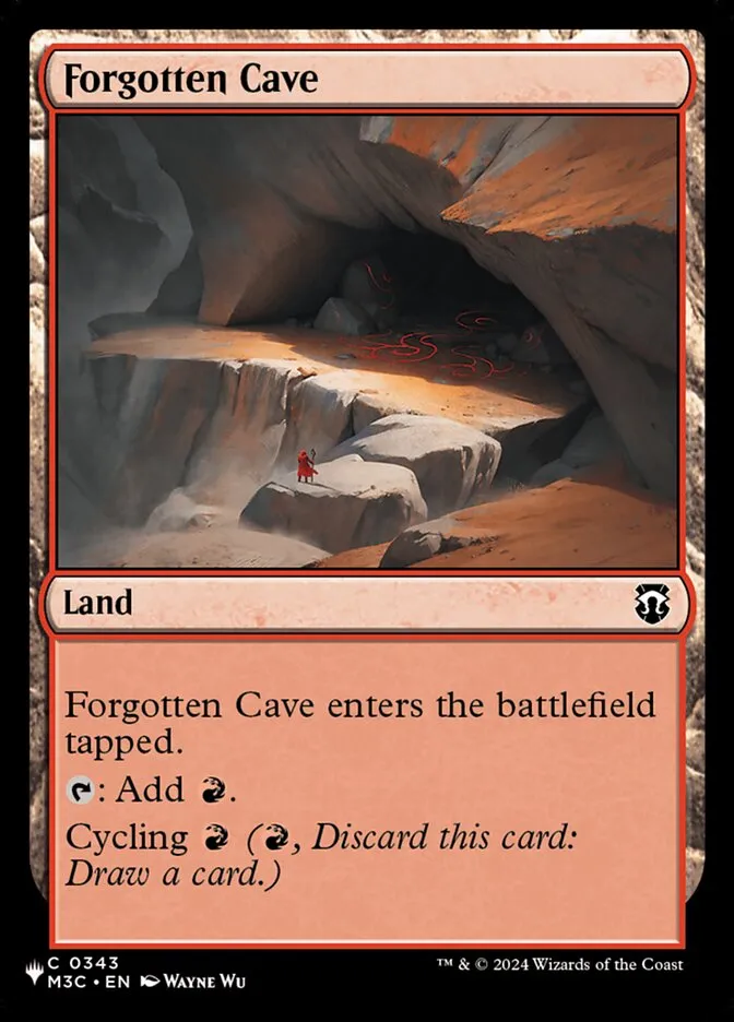 2020 The List Forgotten Cave common #M3C-343 common card image