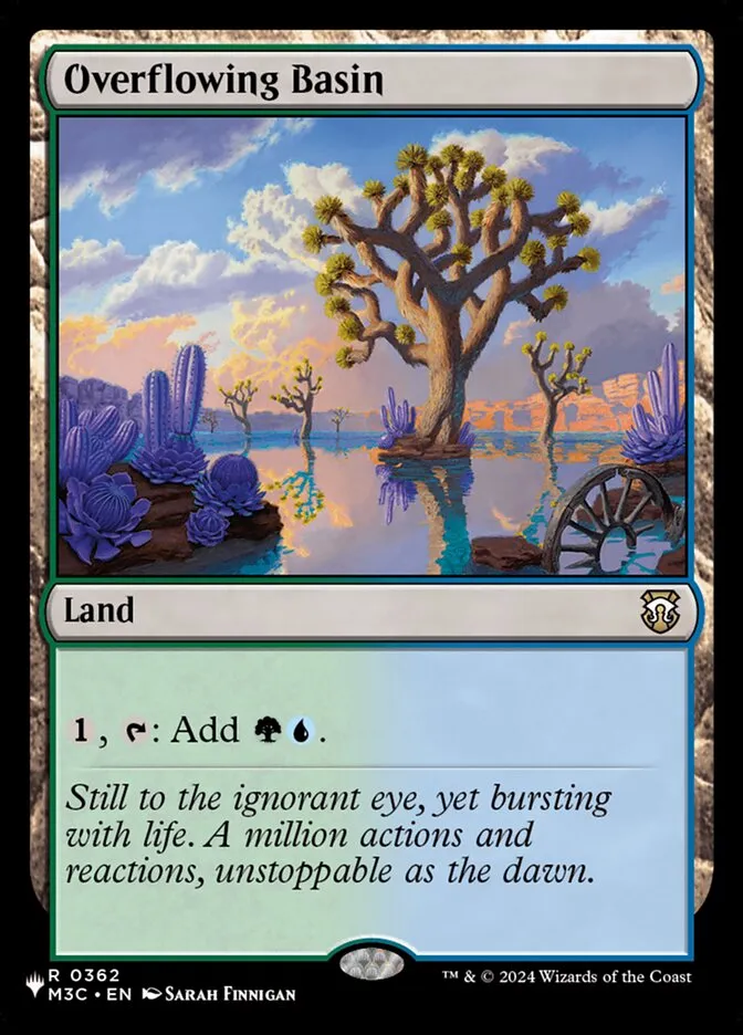 2020 The List Overflowing Basin #M3C-362 rare card image