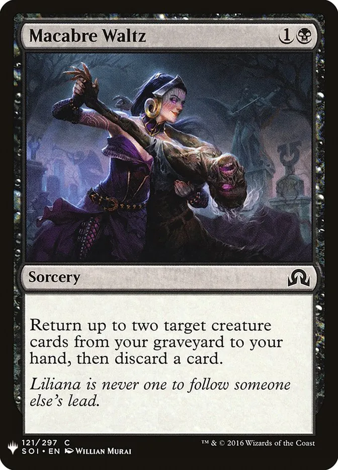 2020 The List Macabre Waltz #SOI-121 common card image