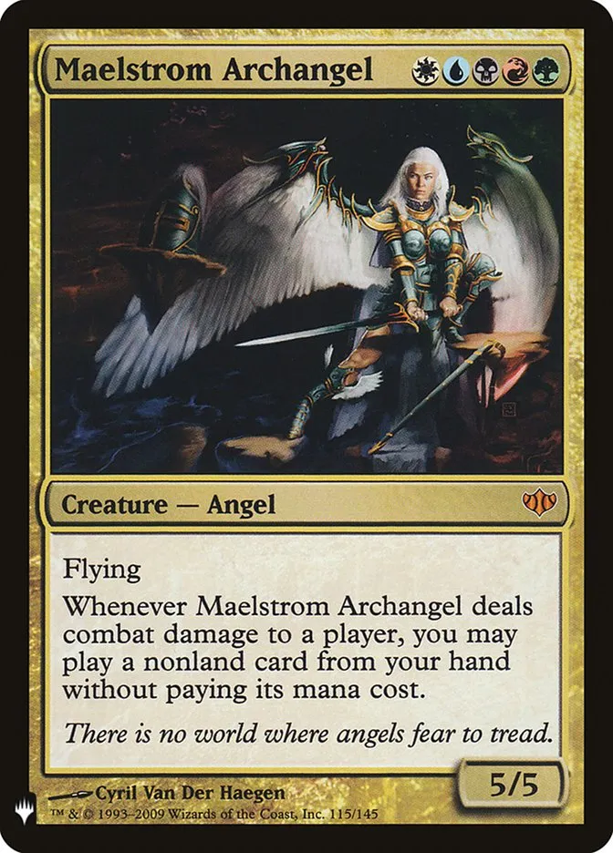 2020 The List Maelstrom Archangel #CON-115 mythic card image