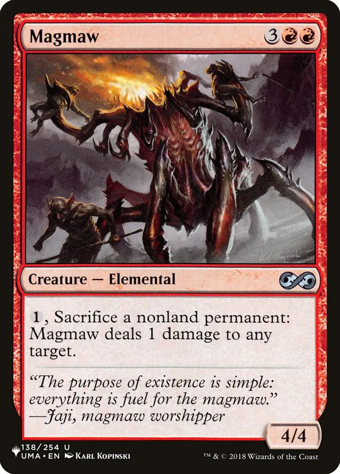 2020 The List Magmaw #UMA-138 uncommon card image