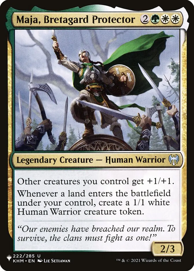 2020 The List Maja, Bretagard Protector #KHM-222 uncommon card image