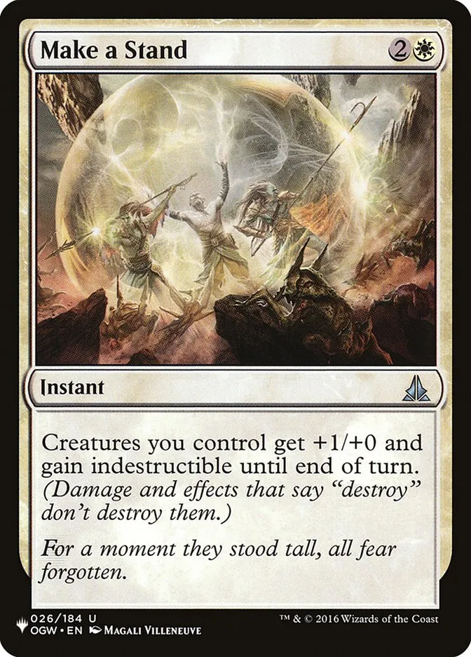 2020 The List Make a Stand uncommon #OGW-26 uncommon card image