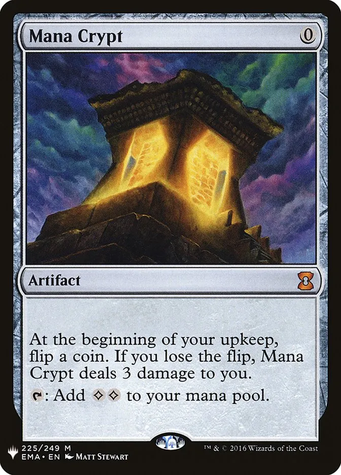 2020 The List Mana Crypt #EMA-225 mythic card image