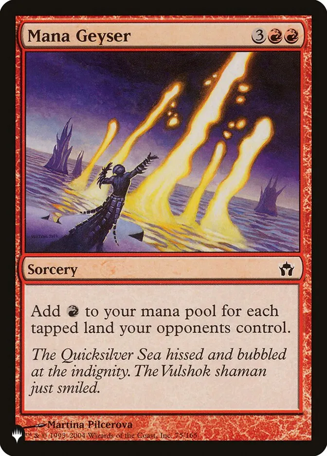 2020 The List Mana Geyser #5DN-75 common card image