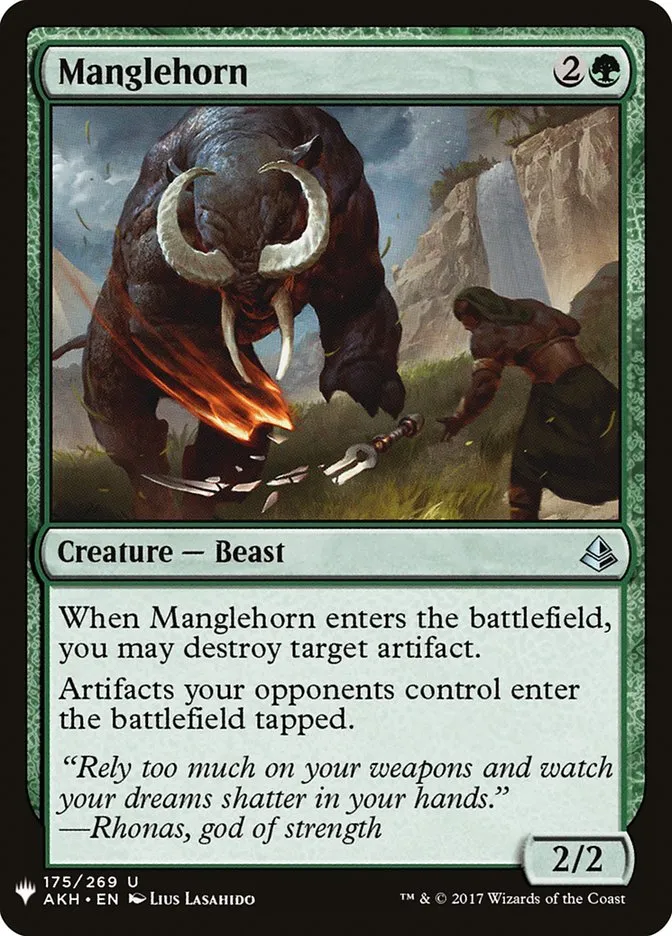 2020 The List Manglehorn #AKH-175 uncommon card image