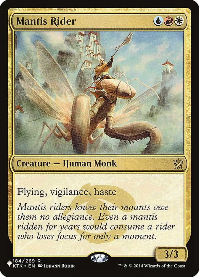 2020 The List Mantis Rider #KTK-184 rare card image