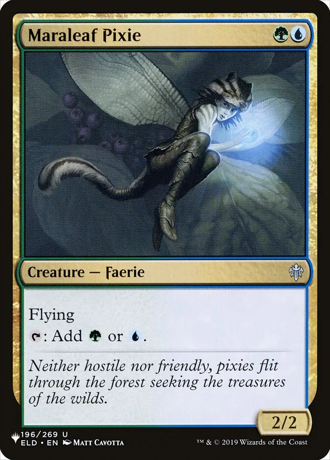 2020 The List Maraleaf Pixie uncommon #ELD-196 uncommon card image