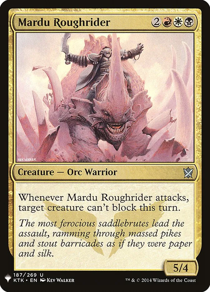 2020 The List Mardu Roughrider #KTK-187 uncommon card image