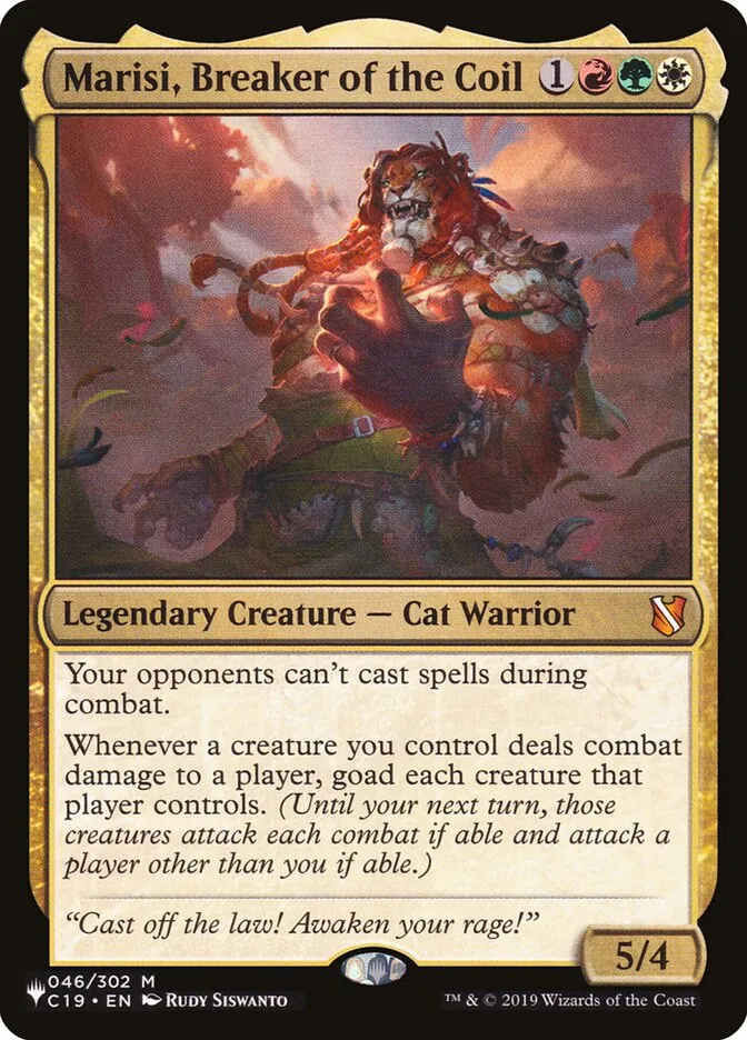 2020 The List Marisi, Breaker of the Coil #C19-46 mythic card image