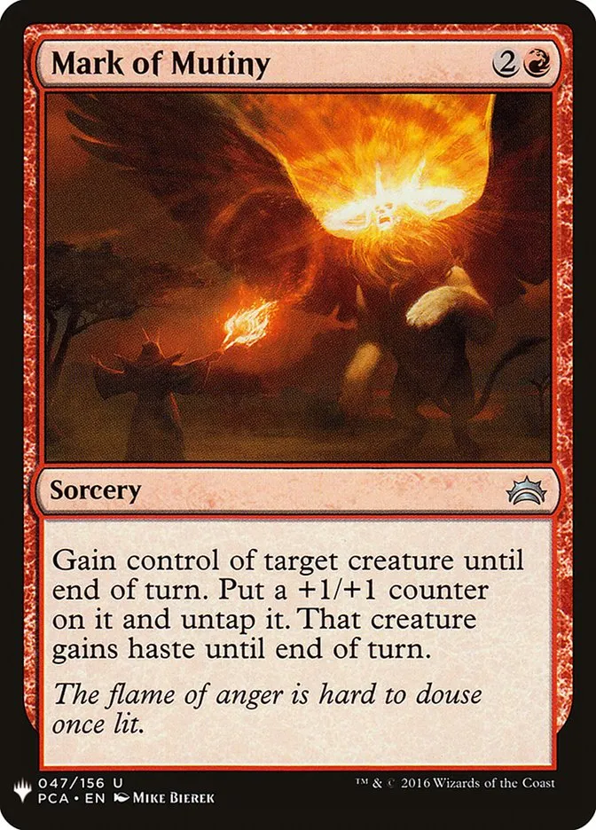2020 The List Mark of Mutiny #PCA-47 uncommon card image