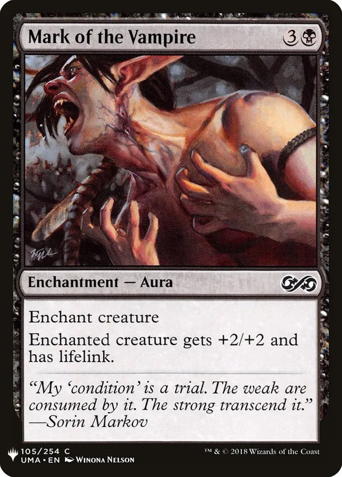 2020 The List Mark of the Vampire #UMA-105 common card image