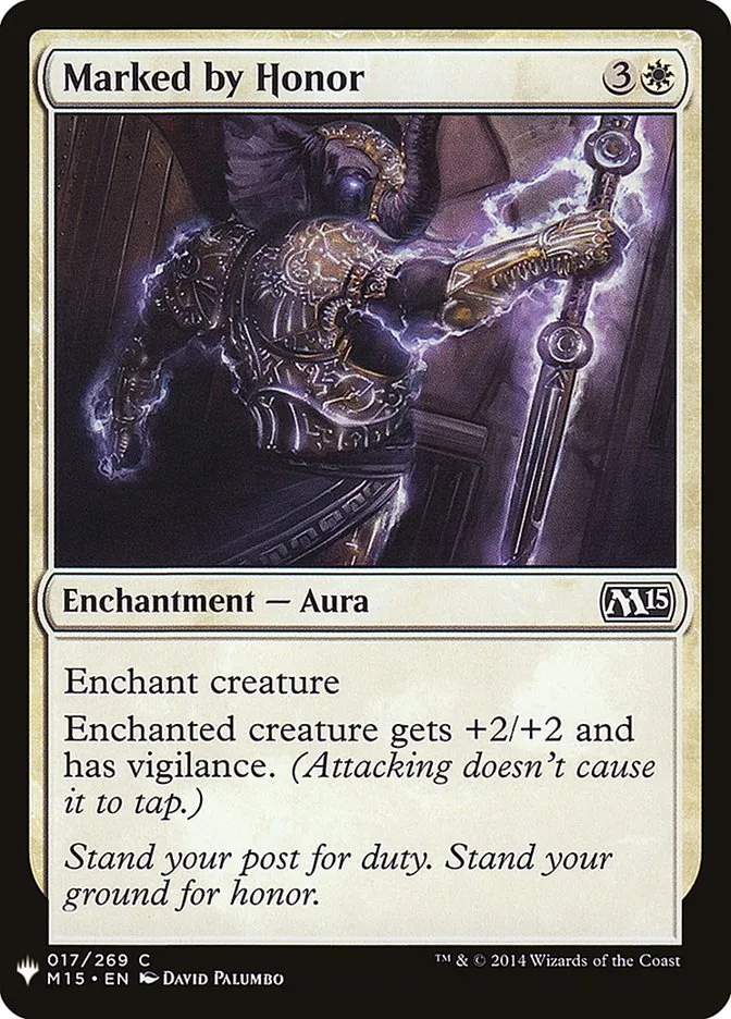 2020 The List Marked by Honor #M15-17 common card image